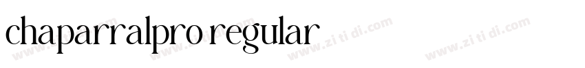 chaparralpro regular字体转换